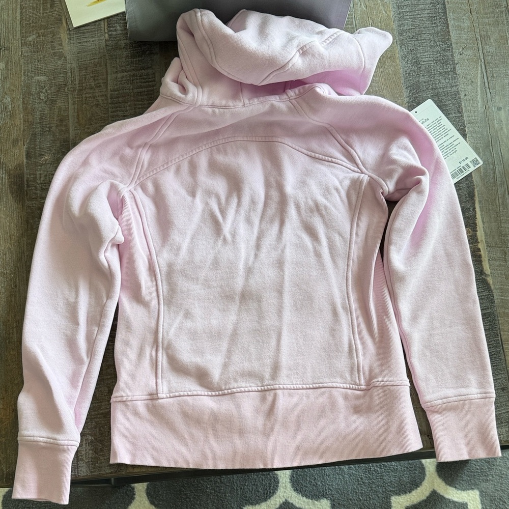 Lululemon Scuba Full-Zip Hoodie Meadowsweet Pink Size 8 - Picture 4 of 6